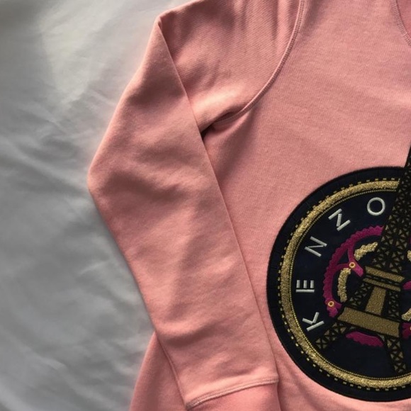 Authentic Pink Eiffel Tower Kenzo Sweatshirt - Picture 3 of 6